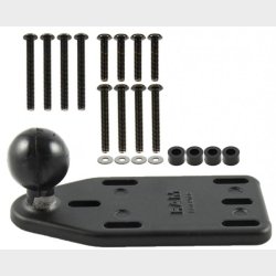 RAM Base Firkant plade med kugle forskudt