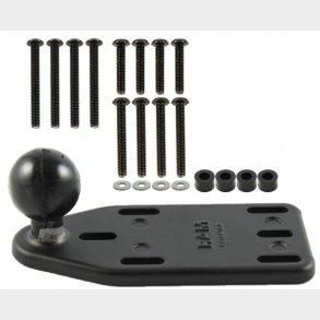 RAM Base Firkant plade med kugle forskudt